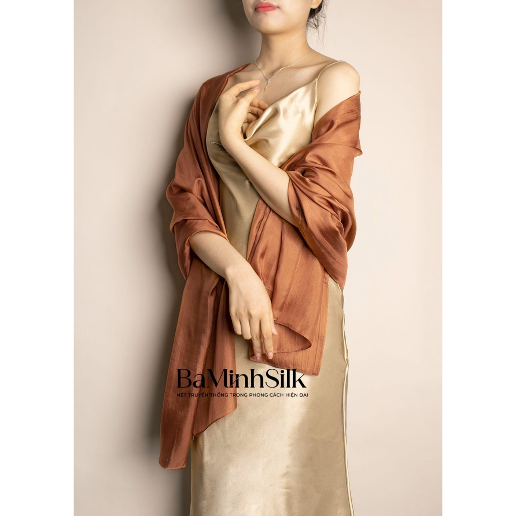 Khăn Choàng Lụa Thời Trang Bá Minh Silk