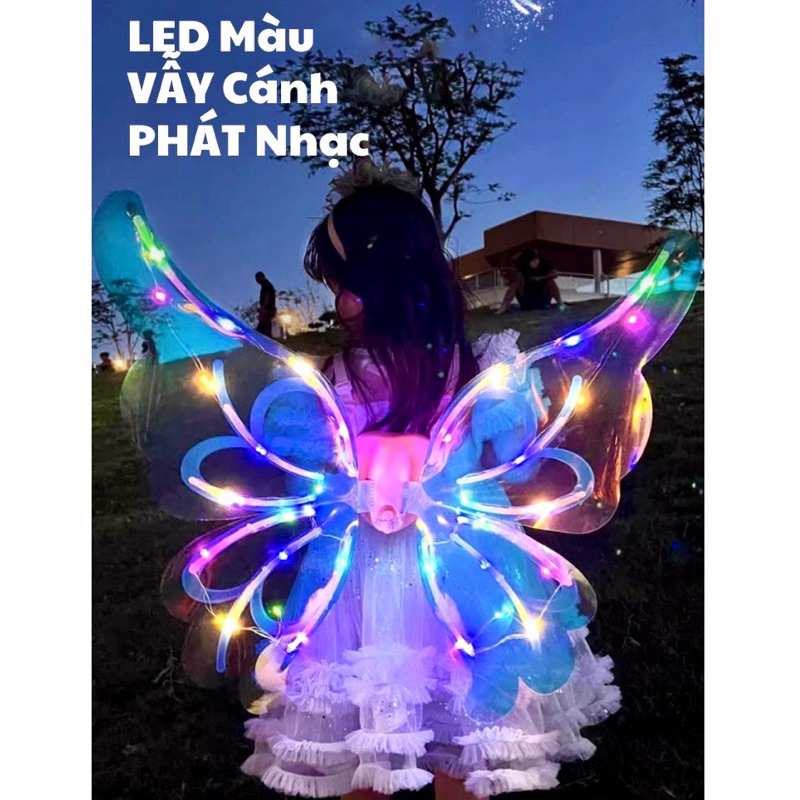 Đồ Chơi Cánh Tiên Dream Princess Wings Phát Sáng Cánh Bướm Thiên Thần Tự động Vẫy Cánh Cho Bé.