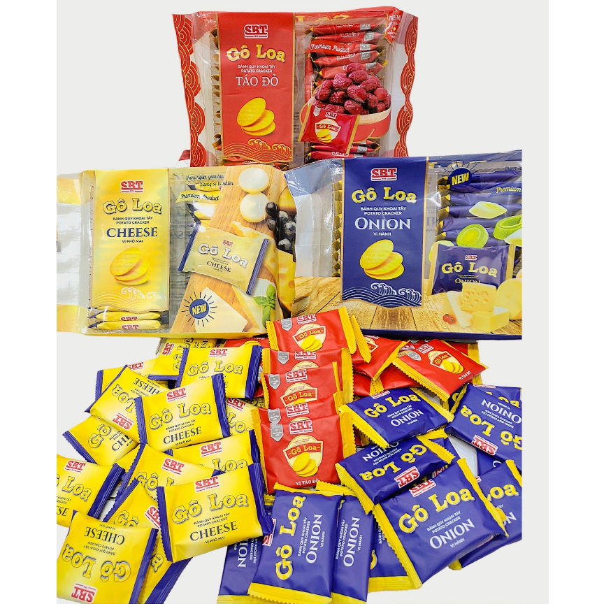 Gói 285gr - Bánh Quy khoai tây Potato Cracker Goloa 3 vị SBT