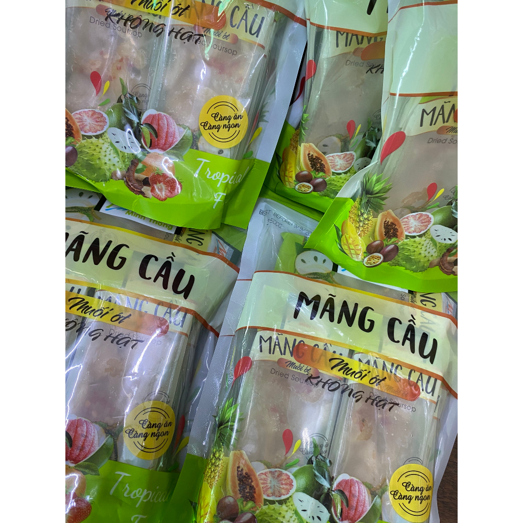 Mãng cầu sấy muối ớt Minh Thông  gói 500g