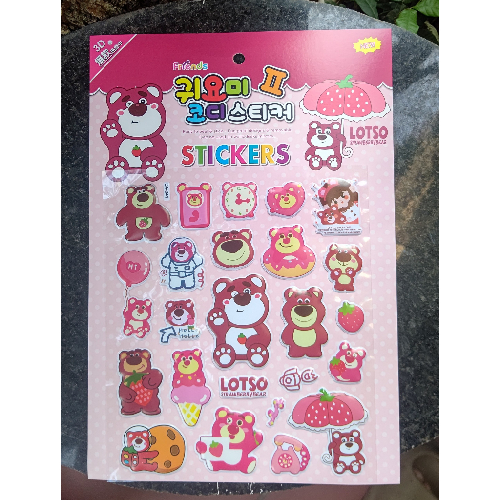 Tấm dán sticker 3D hoạt hình dễ thương cho bé trai, bé gái, sticker công chúa thay váy đáng yêu