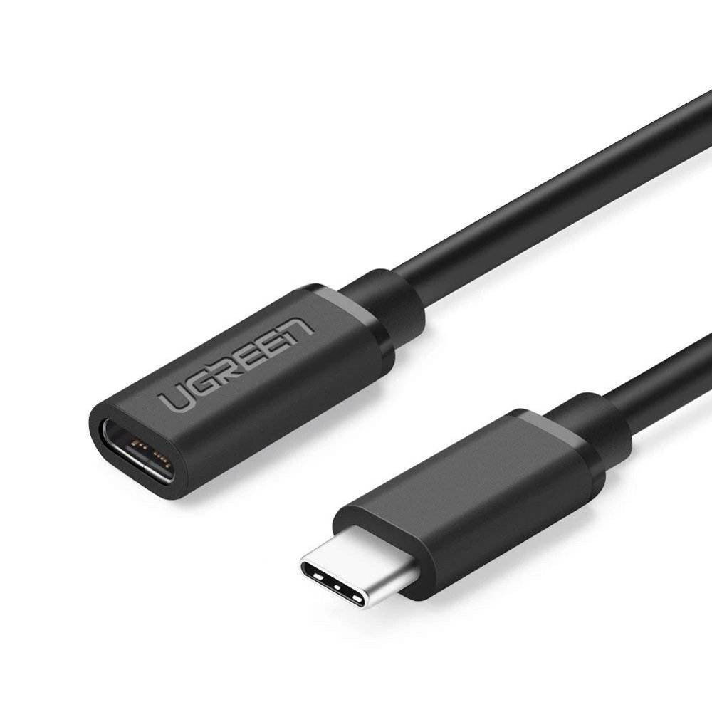 Cáp USB type C nối dài 1m Ugreen 10387 PD100W, Gen 2 dài 1met