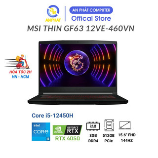 Laptop msi thin gf63 12ve-460vn