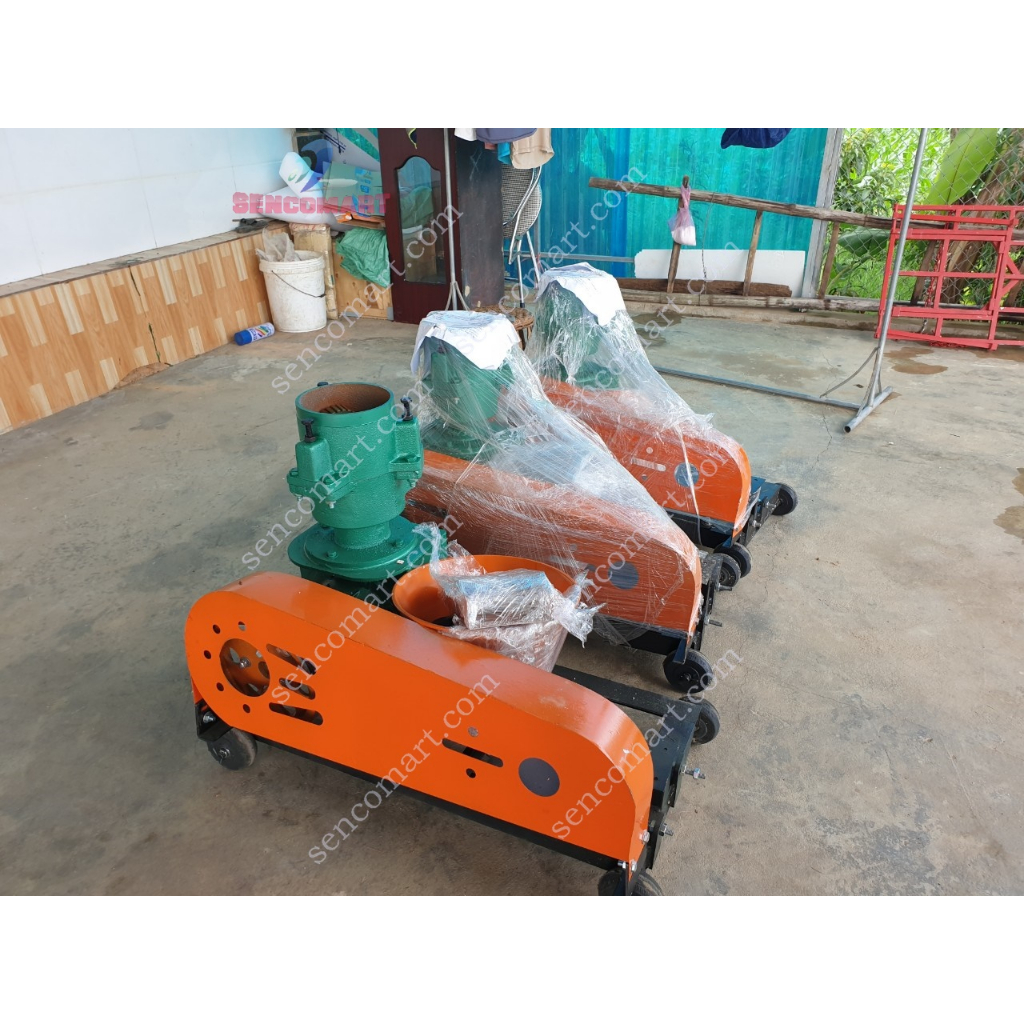 Khung máy ép cám viên S160 chạy dây curoa TẶNG KÈM SÀNG