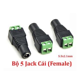 Jack nguồn DC vít vặn đực và cái