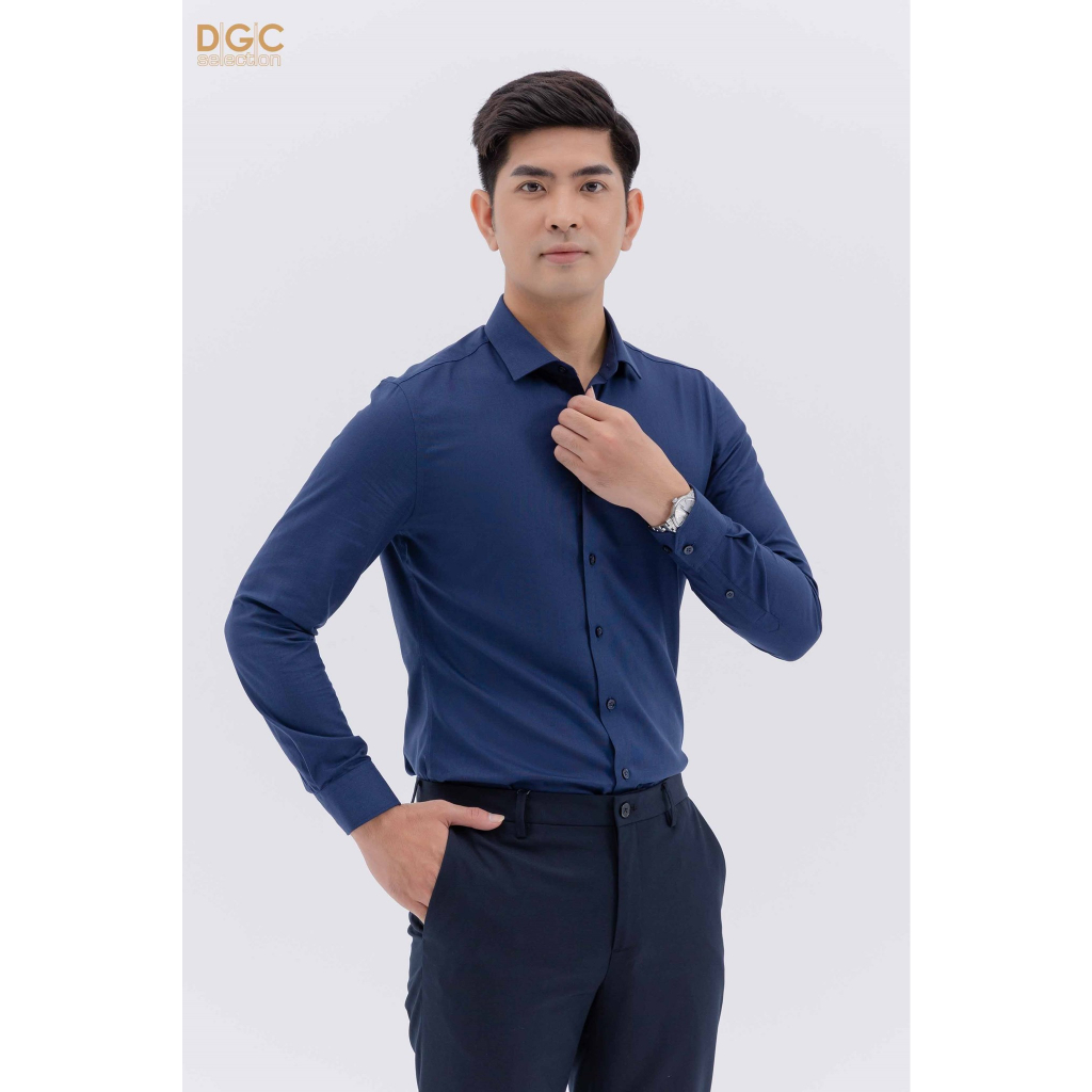 Áo sơ mi dài tay nam DGCs - dáng ôm, thoáng mát, thấm hút mồ hôi - SASDBC51M.