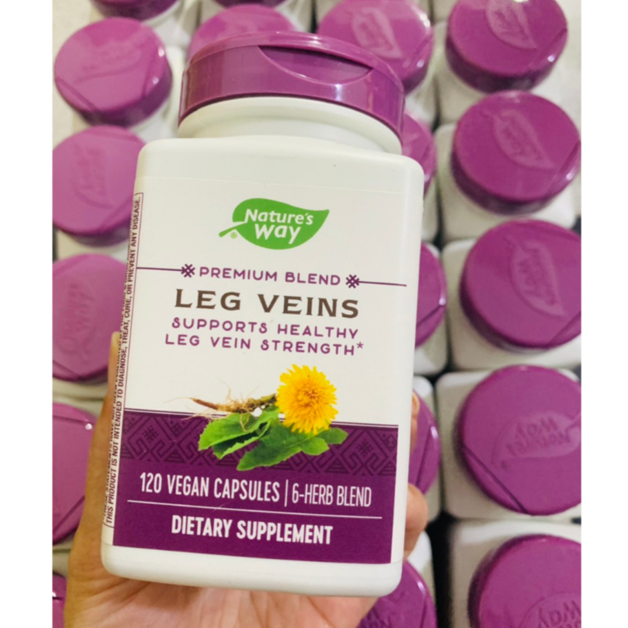 Viên giảm giãn tĩnh mạch Nature's Way Leg Vein 60 viên và giãn tĩnh mạch 120 viên của Mỹ