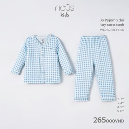 Nous kids- Bộ dài tay cho bé trai bé gái Nous từ 2 tuổi đến 6 tuổi
