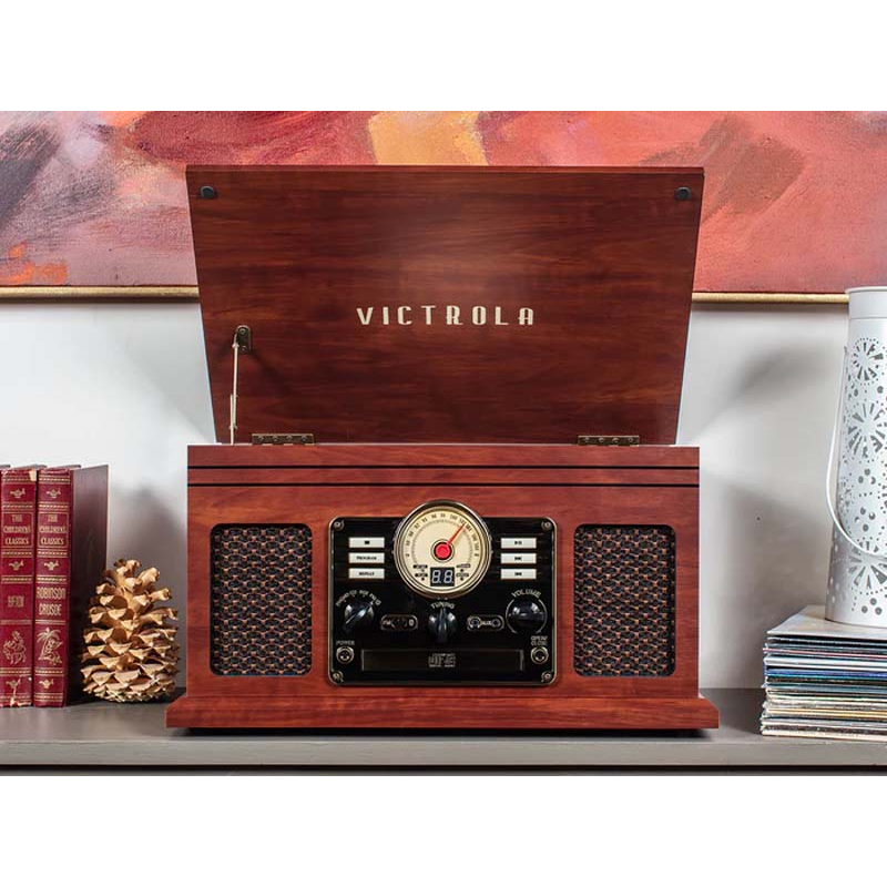 Mâm than & Loa Bluetooth Victrola Classic Turntable 6-in- 1 - Hãng chính hãng - New 100%