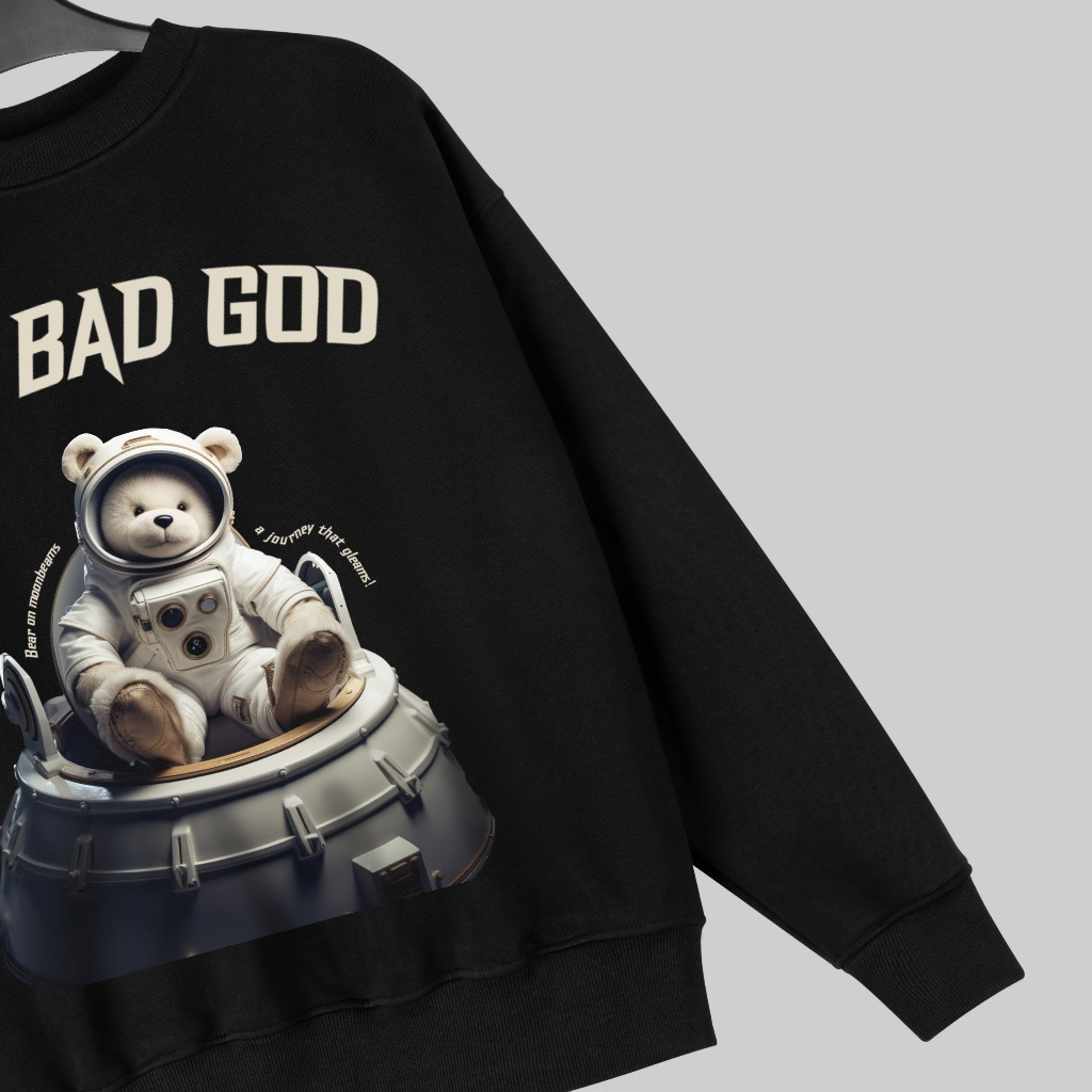 Áo sweater The Bad God Astronaut Bear