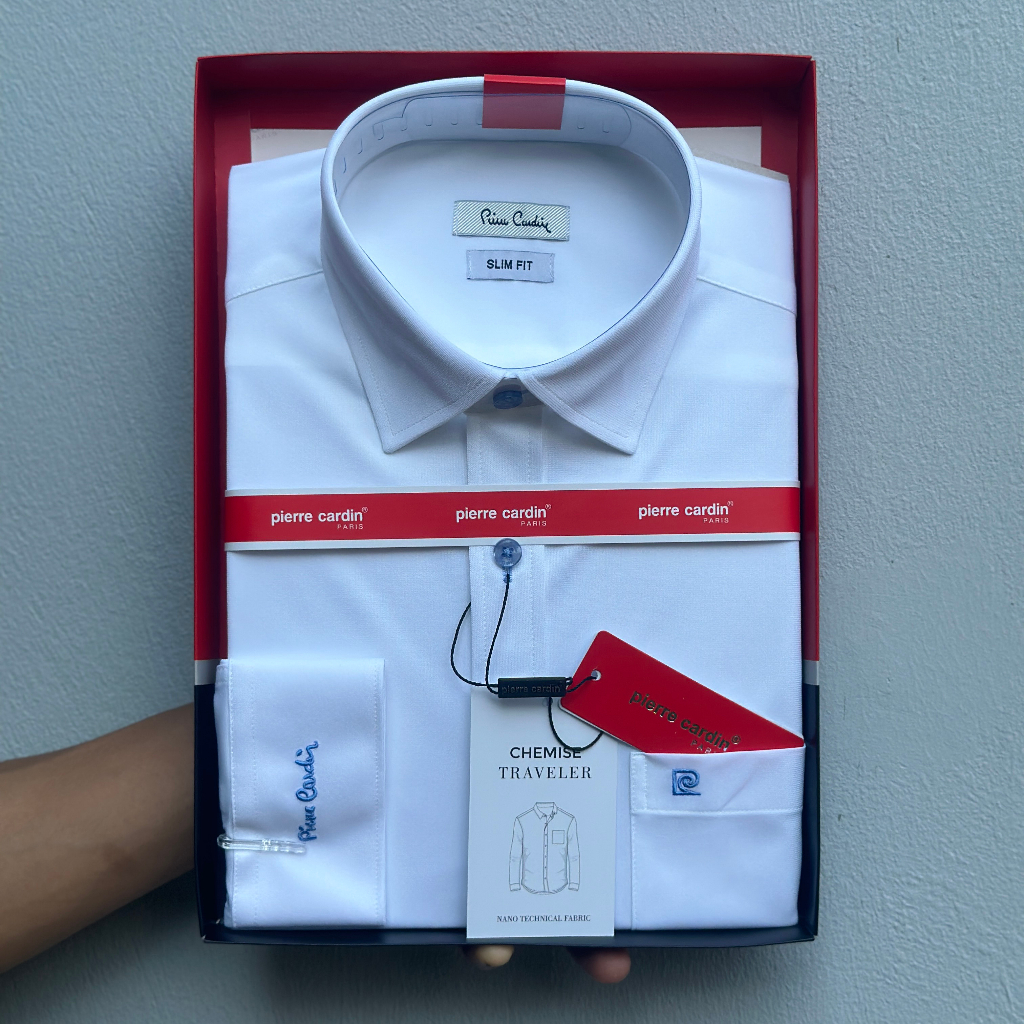 Áo Sơ Mi Nam, Sơ Mi Xanh Dài Tay, Sơ Mi Nam Pierre Cardin Chính Hãng Hàng Xuất Dư Xịn Mẫu Hàn Quốc