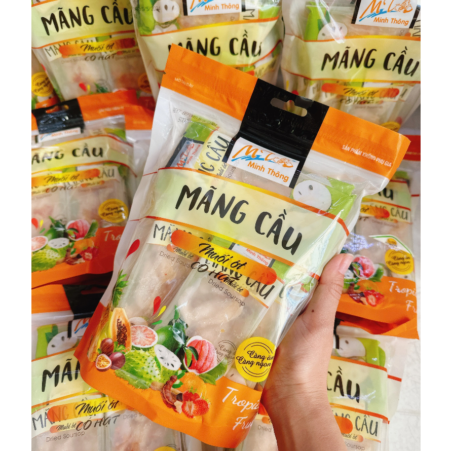 Mãng cầu sấy muối ớt Minh Thông  gói 500g