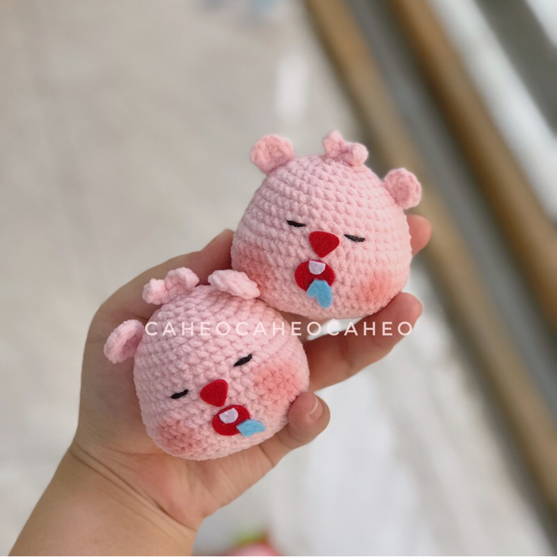 Móc khoá loopy dễ thương làm thủ công bằng len