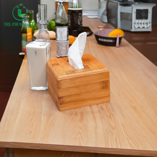 Hộp đựng giấy ăn bằng tre cao cấp - tre phương bắc
