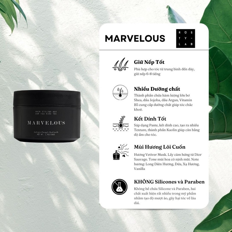 Sáp vuốt tóc Marvelous