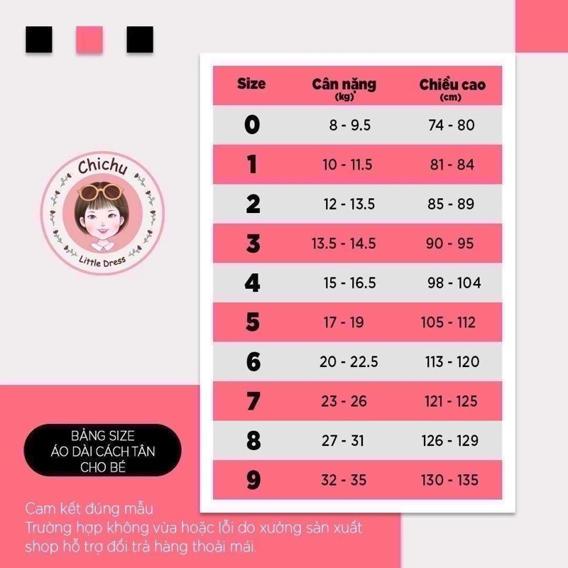 Áo Dài Bé Gái CHICHU Nhung Tăm Cao Cấp Hoa hồng tây tay phối dáng cách tân Mùa Lễ Hội Tặng Bờm Xinh Xắn