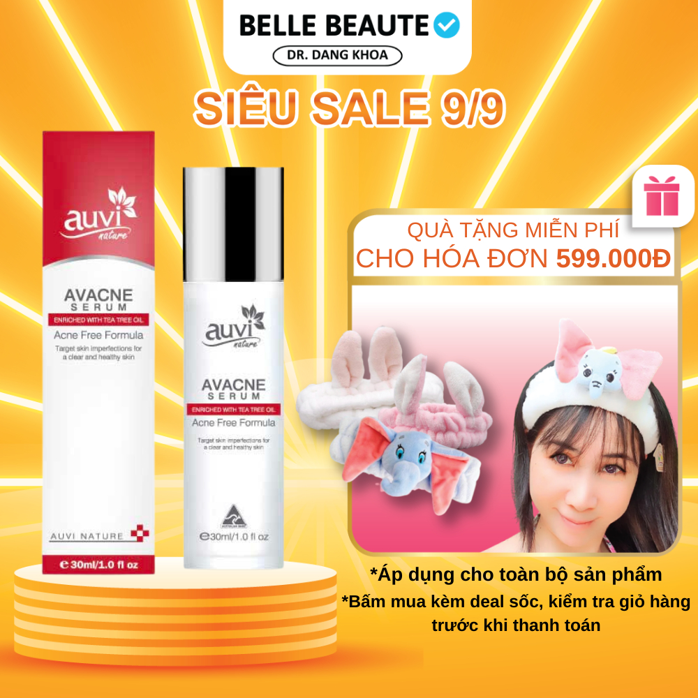 Serum giảm mụn Auvi Avacne Serum 30ml hỗ trợ ngừa thâm mụn | chính hãng
