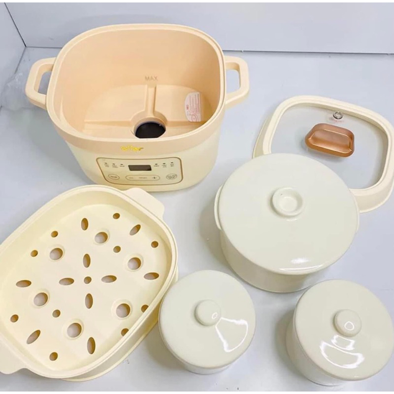 Nồi nấu cháo chậm , chưng yến , hầm canh Bear 1,6L mới