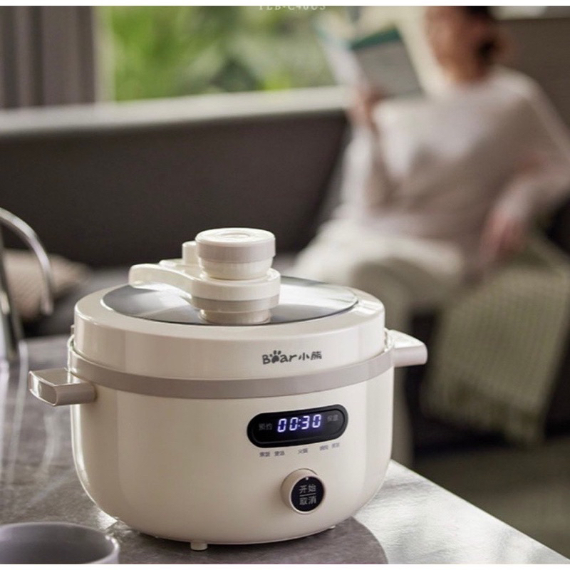 Nồi áp suất đa năng Bear C40U5 dung tích 4L , tặng kèm nắp thuỷ tinh