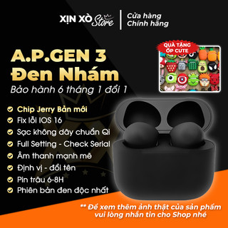 Tai nghe HOCO Gen 3 bản Đen Nhám Jerry, sạc không dây, định vị đổi tên, full setting - XỊN XÒ Store