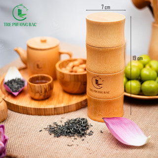 HỘP (HŨ) ĐỰNG TRÀ BẰNG TRE - TRE PHƯƠNG BẮC (hộp chè)