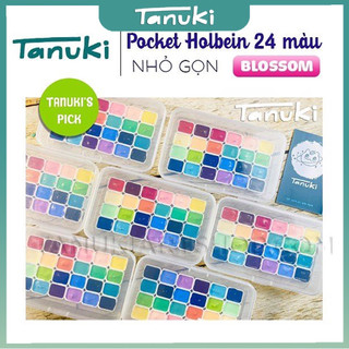 [TANUKI ART] Pocket màu nước Holbein Blossom 24 màu chọn lọc (0.5/1ml)
