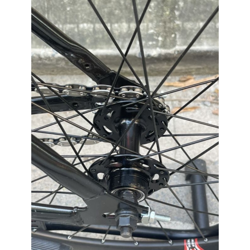 Xe đạp tay cong Fixed Gear bản nâng cấp vành sau 7cm xích hạt đậu - 2023