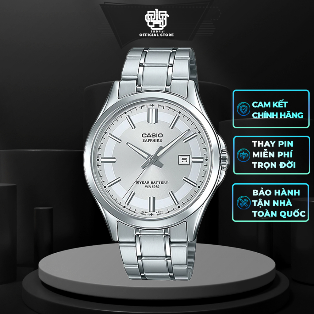 Đồng Hồ Nam Casio MTS-100 / MTS-100D-7A Kính Sapphire, Pin 10 Năm, Size 41mm, Hàng Chính Hãng 1994s WATCH