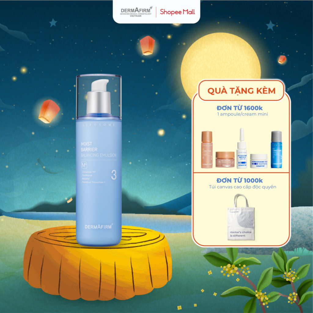 Sữa dưỡng ẩm chuyên sâu chống mất nước da mặt Moist Barrier Balancing Emulsion M4 (200ml) từ Dermafirm