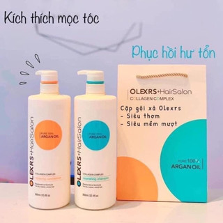 Bộ dầu gội dầu xả cao cấp Olexrs Luxury Hair Salon Argan oil 500ml/960ml