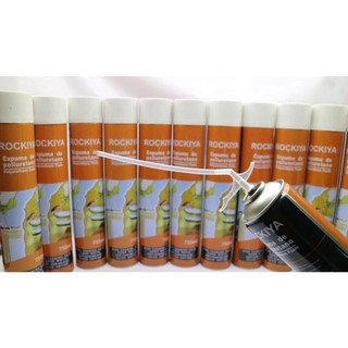 Keo Bọt Nở Rockiya,bình xịt bọt CHÍNH HÃNG chai 750ml tạo bọt cao,nhanh khô,cách âm, chống thấm- keo bọt trang trí gương