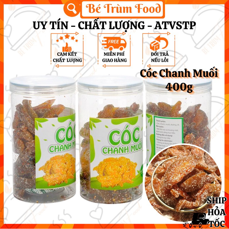 Mứt Ô Mai Cóc Chanh Muối Chua Ngọt 400gr 𝐅𝐫𝐞𝐞𝐒𝐡𝐢𝐩 (Hình Thật 100%) Bé Trùm Food