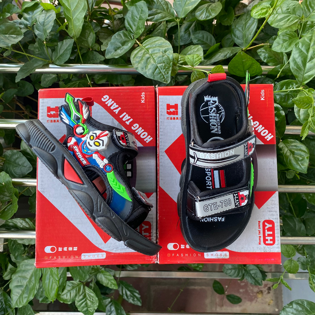 Dép Sandal siêu nhân HOT 2023 mã 506-606 Quảng Châu cao cấp cho bé trai bé gái size 25 đến 36