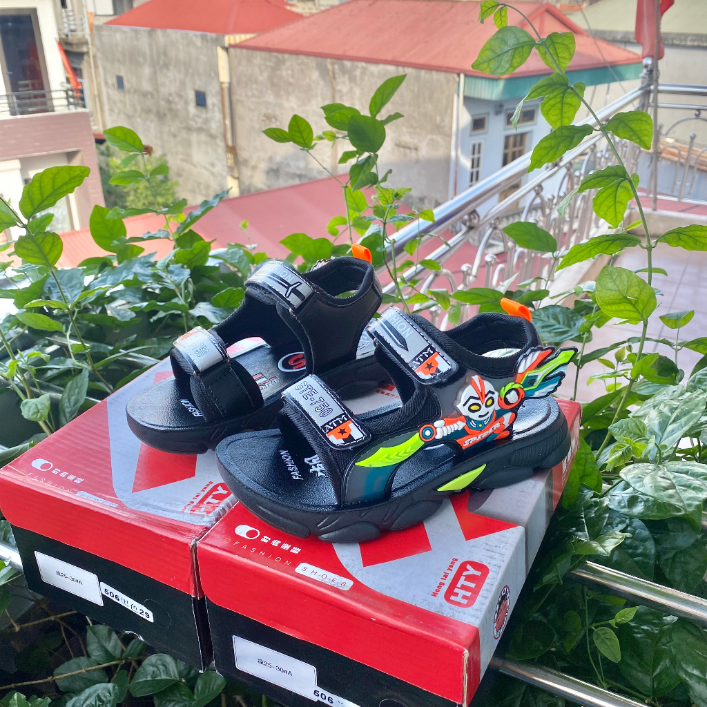 Dép Sandal siêu nhân HOT 2023 mã 506-606 Quảng Châu cao cấp cho bé trai bé gái size 25 đến 36