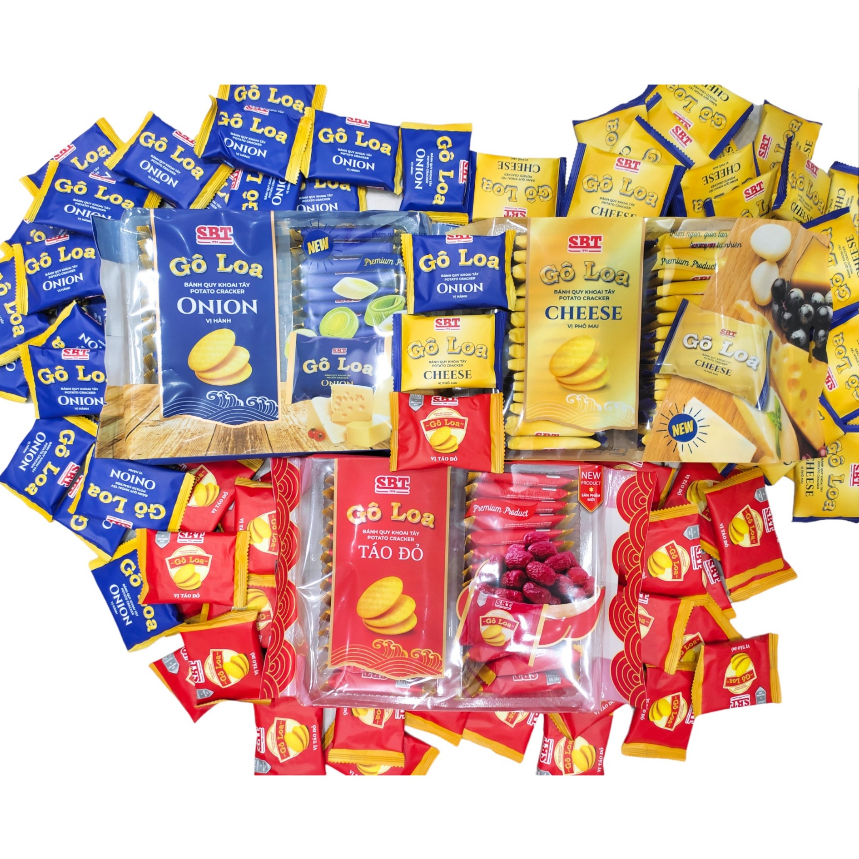 Gói 285gr - Bánh Quy khoai tây Potato Cracker Goloa 3 vị SBT