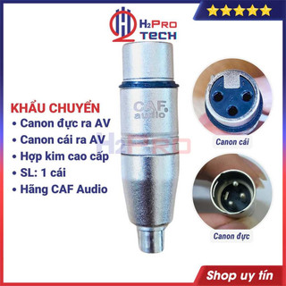 1 Jack Canon Đực Ra Av, 1 Giắc Canon Cái Ra Av Hoa Sen CAF Audio Cao Cấp, Chống Nhiễu, Truyền Tín Hiệu Tốt - H2Pro Tech
