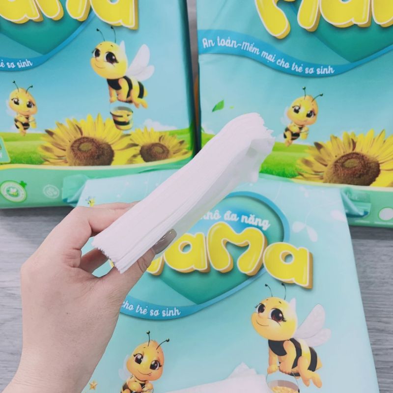 Combo 3 Bịch Khăn Khô, Khăn Vải Khô Đa Năng Mama 900 gram