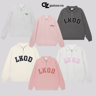 Áo Sweater LKOD chất nỉ form unisex tay dài cổ cao có khóa khéo , áo nỉ cao cấp chính hãng màu sắc trẻ trung GZ5677