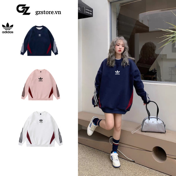 Áo Sweater Adidas đôi nam nữ form unisex chất nỉ bông cao cấp không xù lông chuẩn chính hãng ,áo khoác nỉ dài tay GZ5800