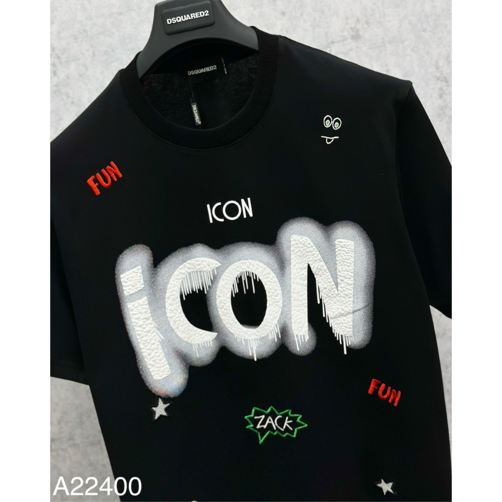 Áo Phông Nam DSQ In Chữ Icon Vẩy Sơn Siêu Nét - Áo Thun DSQ ICON Nam Nữ Chất Cotton Cao Cấp #Hot #2023