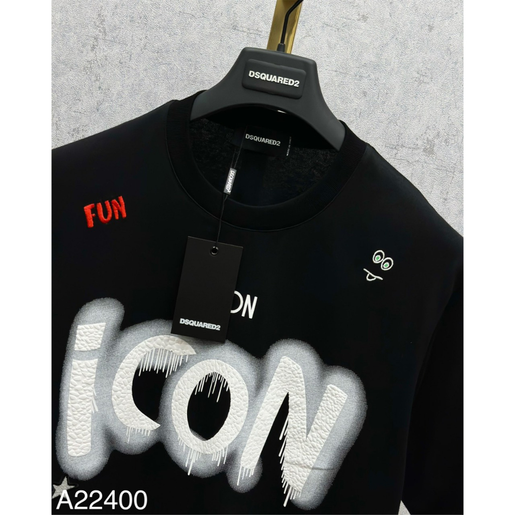 Áo Phông Nam DSQ In Chữ Icon Vẩy Sơn Siêu Nét - Áo Thun DSQ ICON Nam Nữ Chất Cotton Cao Cấp #Hot #2023