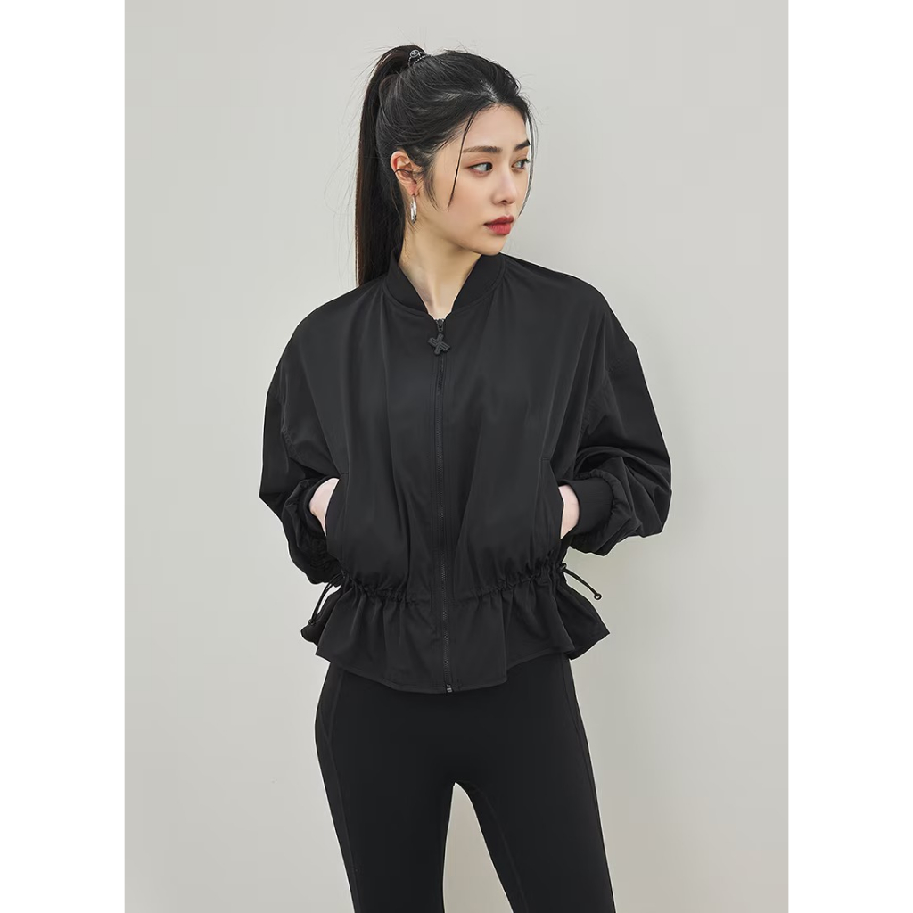 Áo khoác dây kéo nhún Xexymix