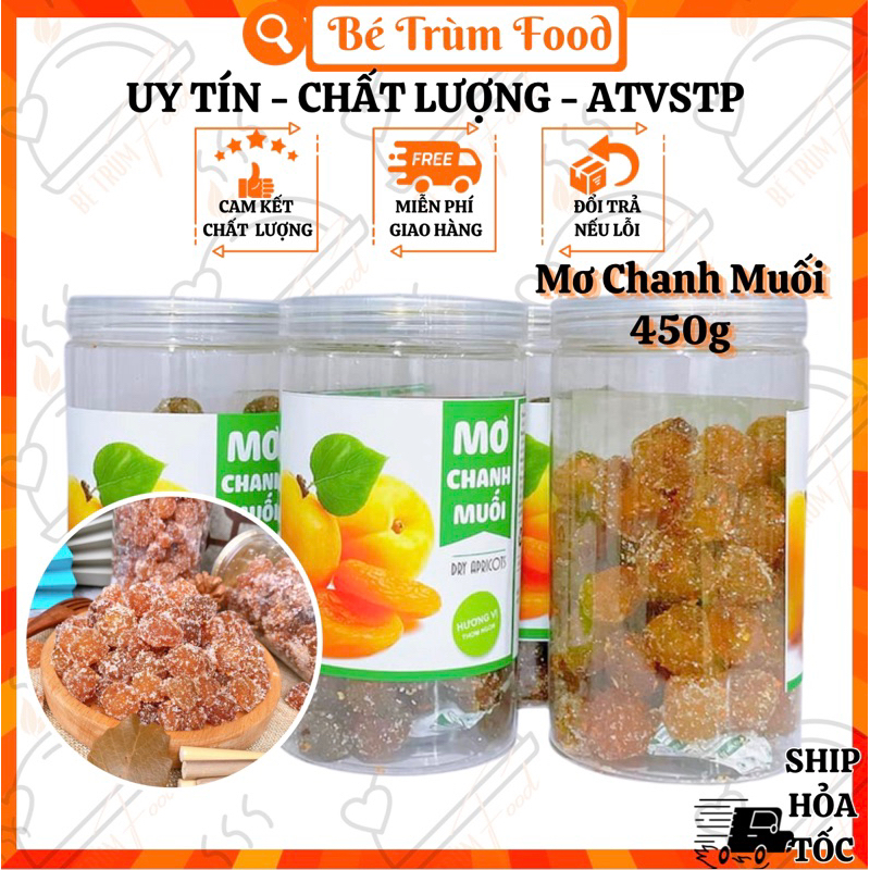 Mơ Chanh Muối Chua Ngọt 450g 𝐅𝐫𝐞𝐞𝐒𝐡𝐢𝐩 (Hình Thật 100%) Bé Trùm Food