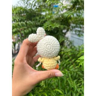 Bé vịt đội nón handmade - vịt bằng len