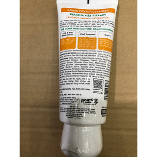 Sữa rửa mặt vitamin sáng da mờ sẹo mờ vết thâm Acnes vitamin cleanser