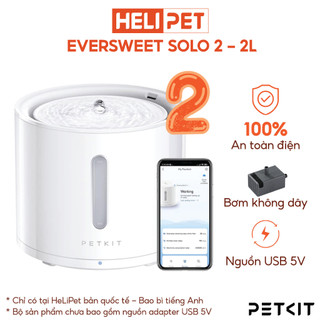  Máy Lọc Nước Cho Chó Mèo Bơm Không Dây PETKIT Solo 2 - HeLiPet