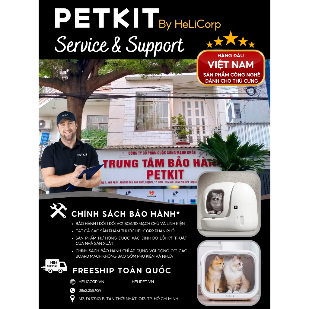 [Có App] Máy Lọc Nước Cho Mèo Bơm Không Dây PETKIT Solo 2 - HeLiPet