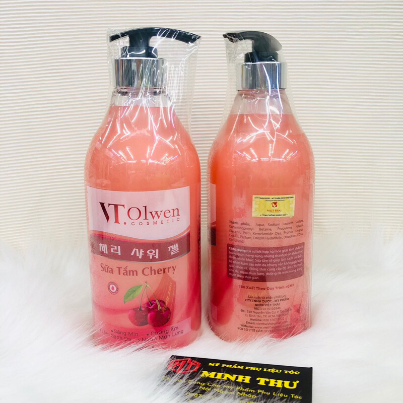 Sữa Tắm VT.Olwen Giữ Ẩm Sáng Mịn Da Cherry 750ml