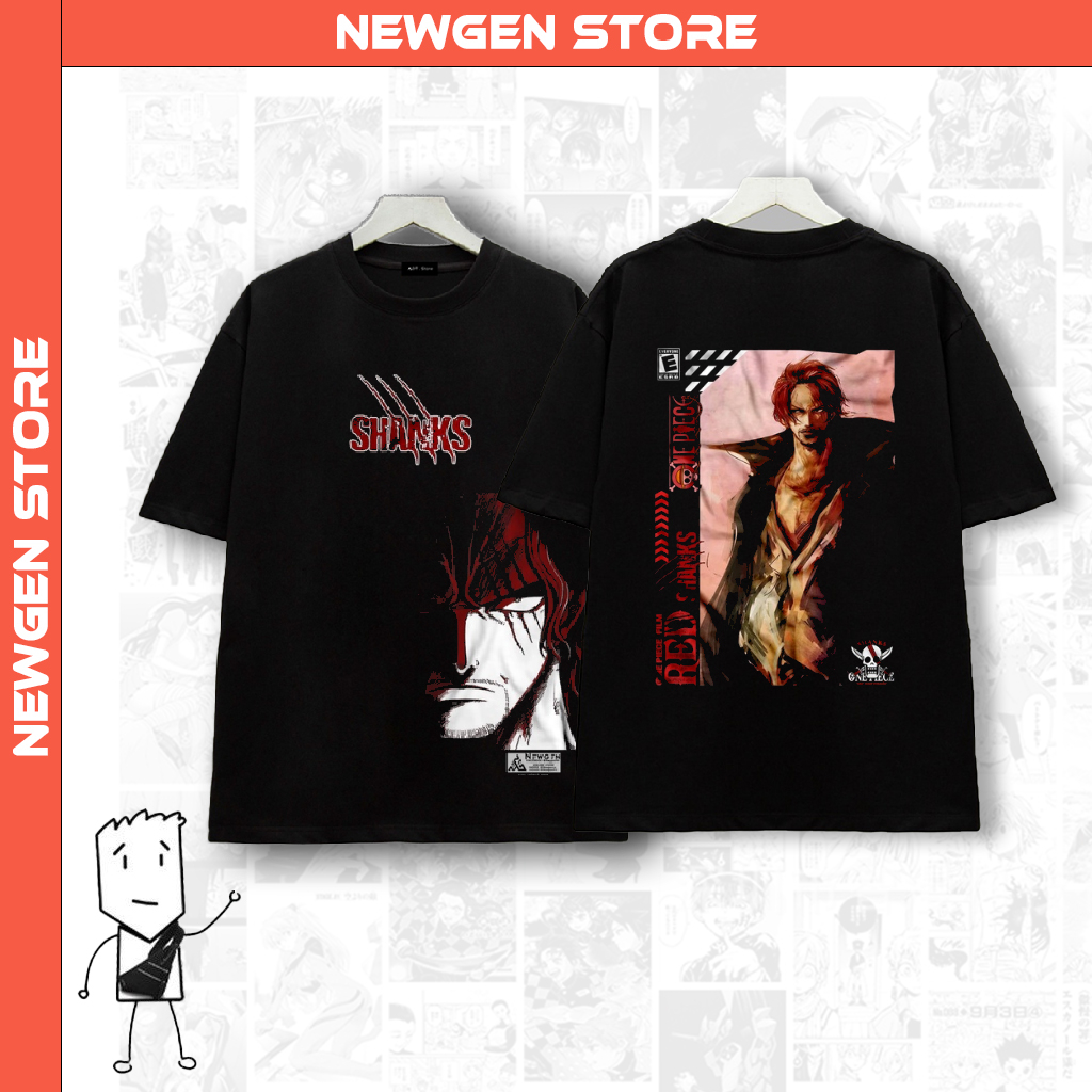 Áo thun in hình Shanks Red Film - One Piece | Newgen store - Thời trang game thủ