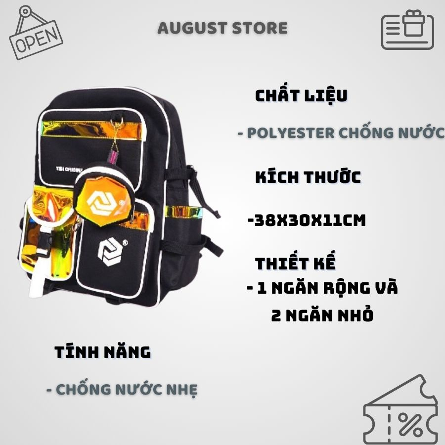 Balo phản quang nam, nữ chống nước, Balo Hologram kim tuyến